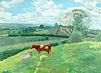 Landscape with Cows (about 1923)