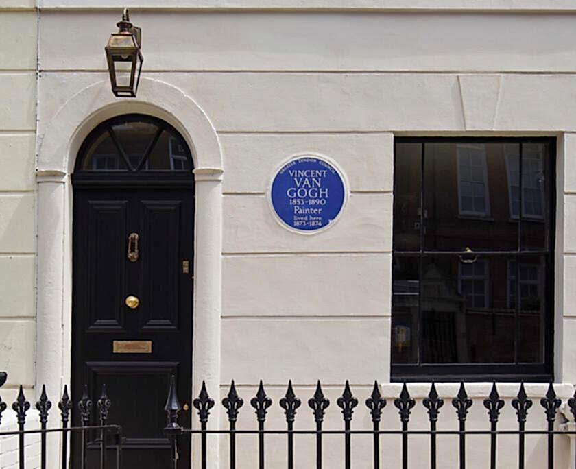 van gogh blue plaque